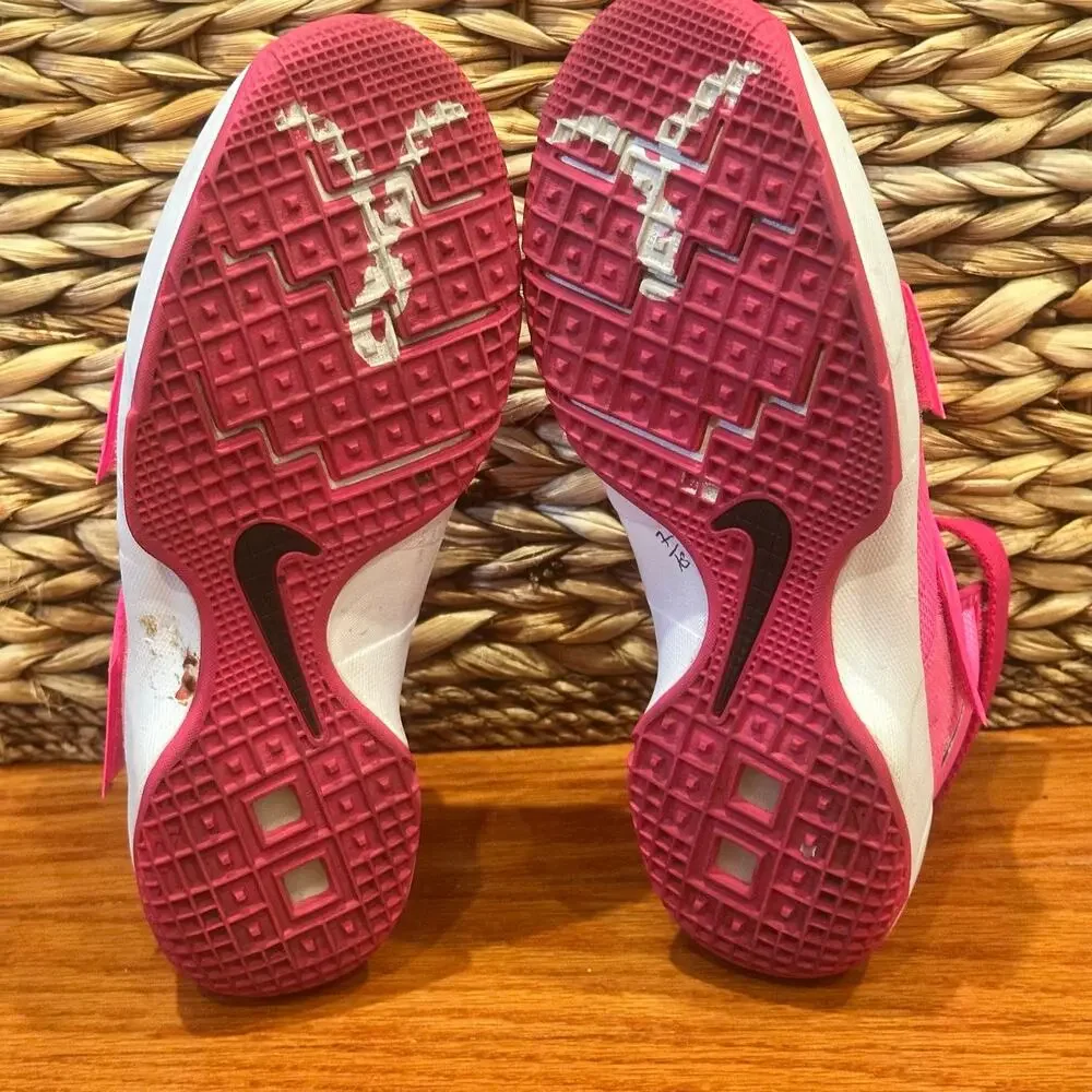 Nike LeBron Solider 10 GS Pink Sneakers sz 5.5 basketball sneakers